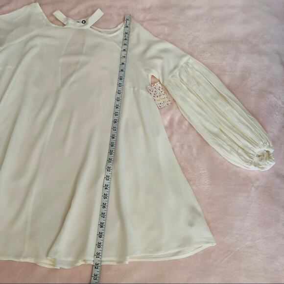 Free People Drift Away Tunic Top Ivory Size XS NWT - Picture 4 of 8